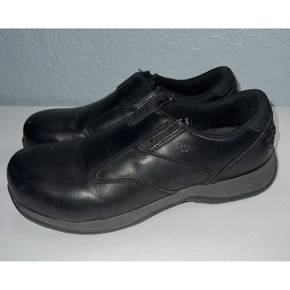 Red Wing Comfort Safety Toe Slip-On Black Leather Work Shoes Men's Size‎ 8D